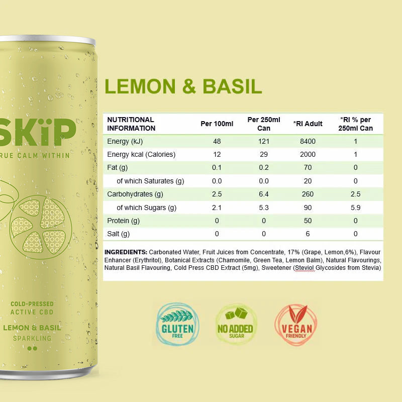 Lemon & Basil CBD Drink